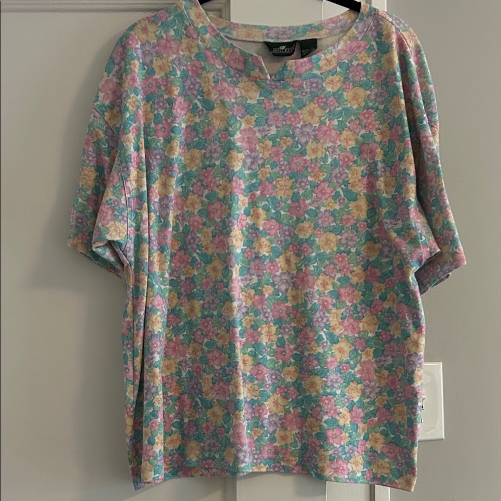 Cabin Creek Floral Short Sleeve Tee - Multicolor